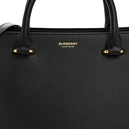 Burberry Calfskin Mega Check Small Banwell Tote Black 9 of 14