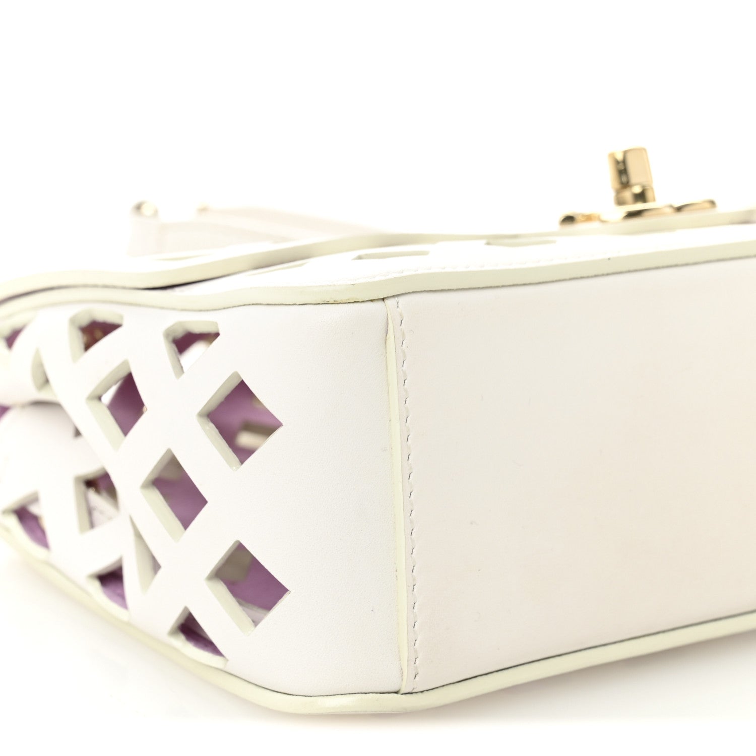 Chanel Lambskin Small Sea Through Flap White Multicolor 9 of 10