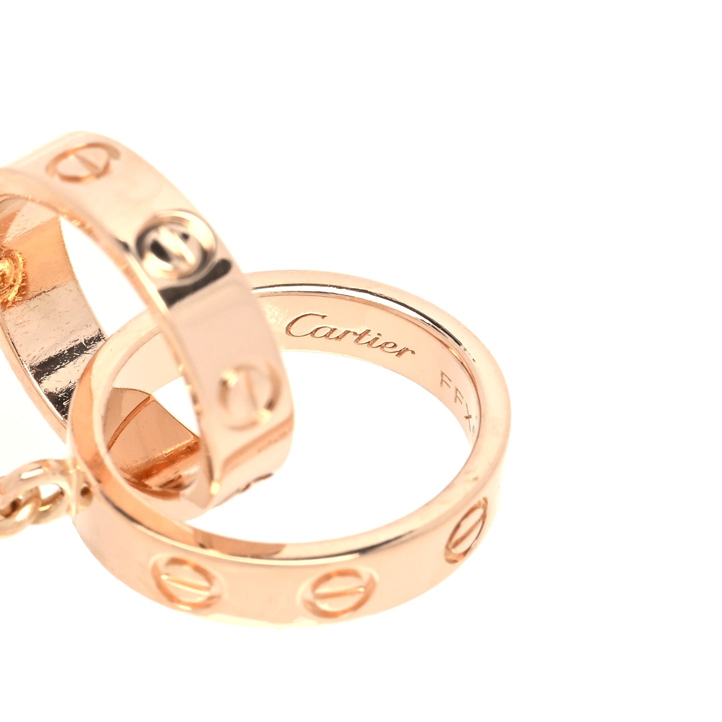 18K Pink Gold Interlocking LOVE Bracelet