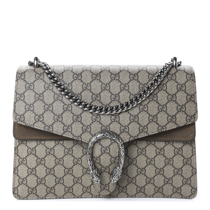 Gucci GG Supreme Monogram Medium Dionysus Shoulder Bag Taupe 1 of 13