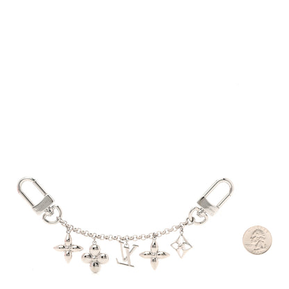 Louis Vuitton Monogram Spring Street Strass Chain Bag Charm Silver Silver 4 of 6
