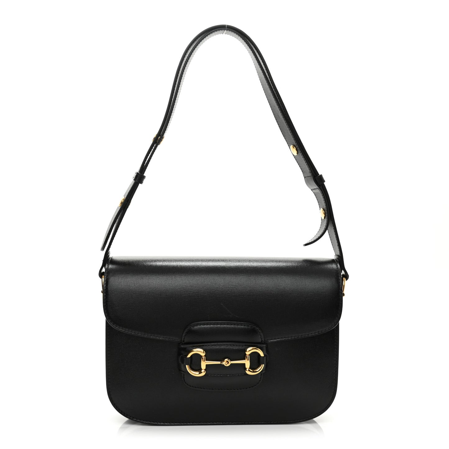 Azalea Calfskin Horsebit 1955 Shoulder Bag Black