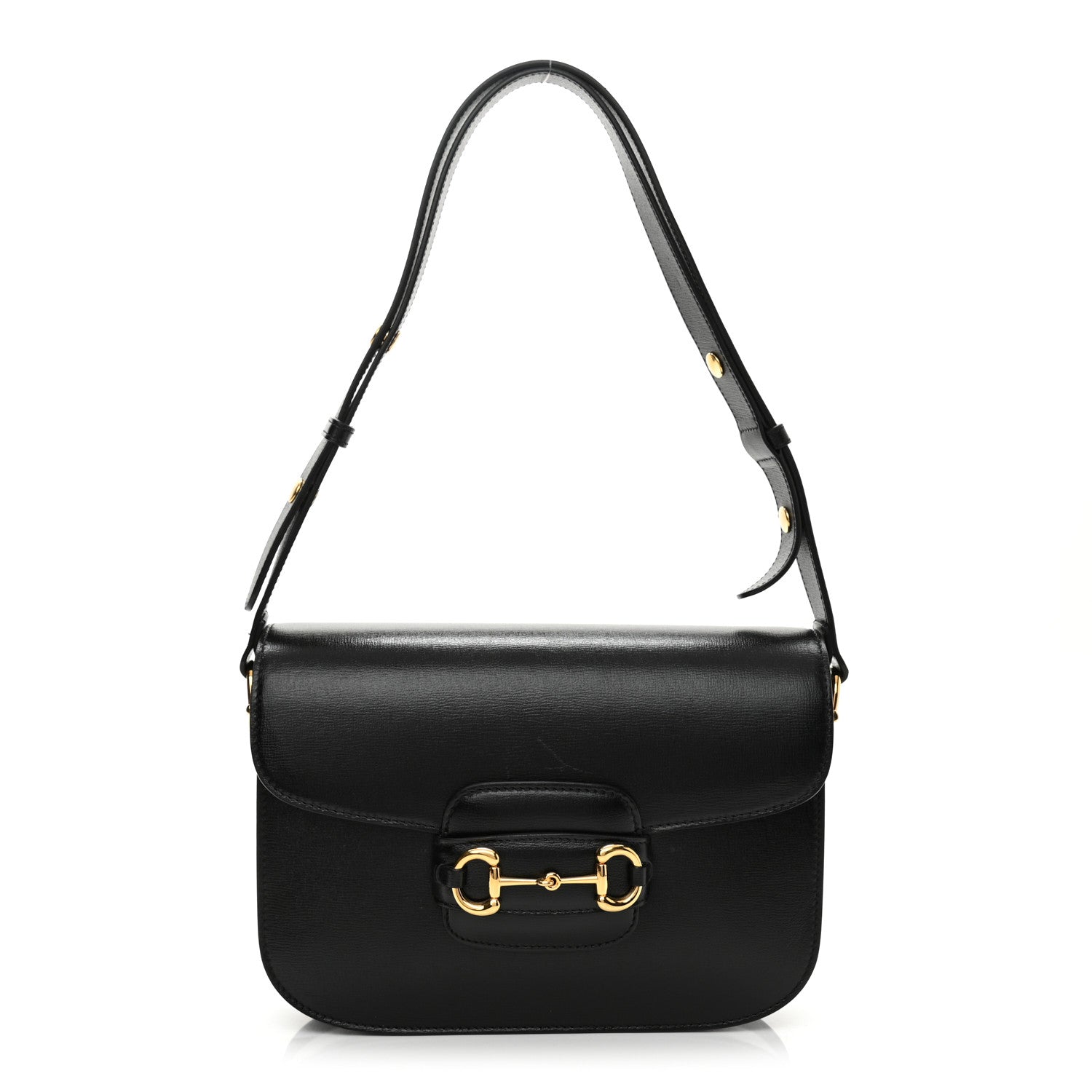 Gucci Azalea Calfskin Horsebit 1955 Shoulder Bag Black 1 of 13