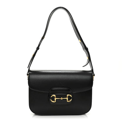 Gucci Azalea Calfskin Horsebit 1955 Shoulder Bag Black 1 of 13