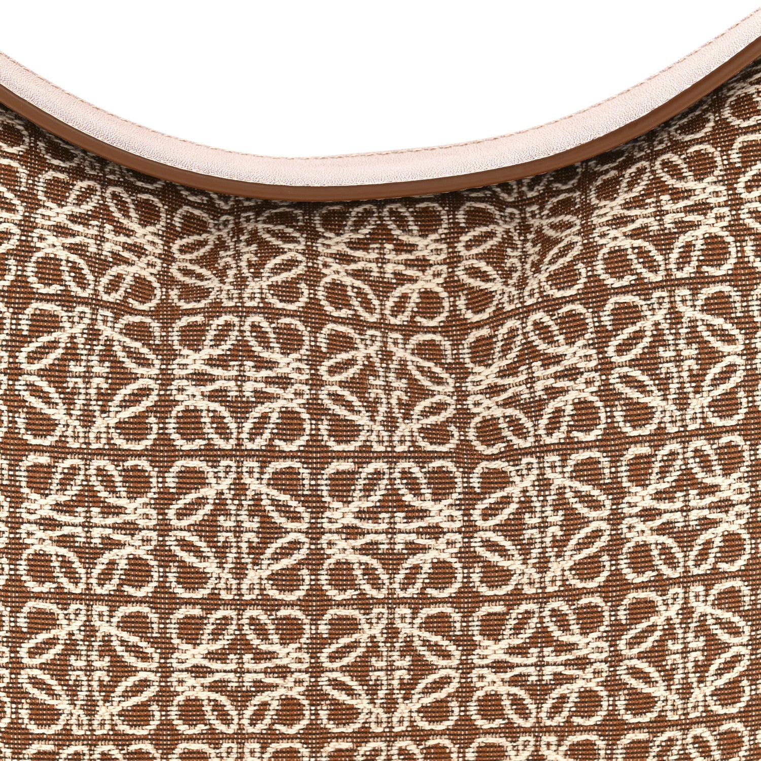Loewe Jacquard Anagram Calfskin Luna Bag Tan Pecan 7 of 10