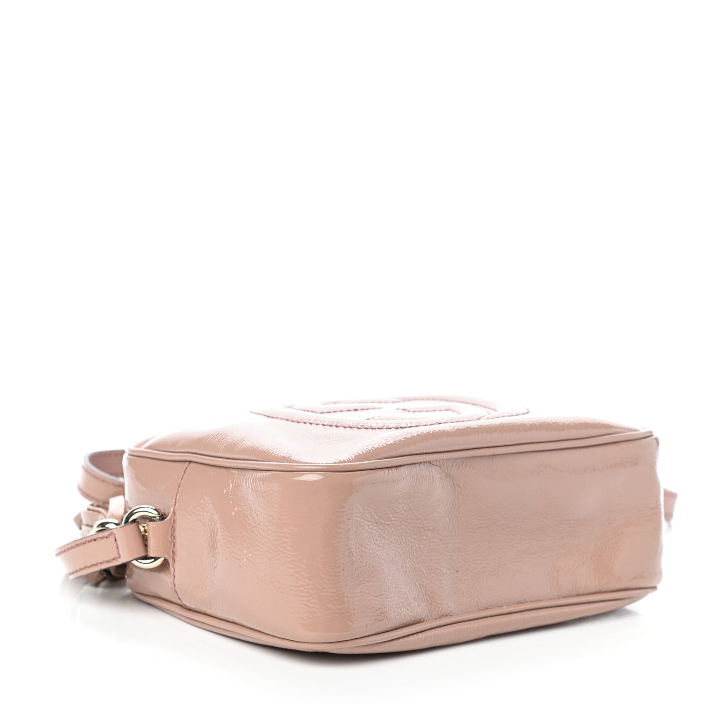 Vernice Naplack Small Soho Disco Bag Dark Cipria