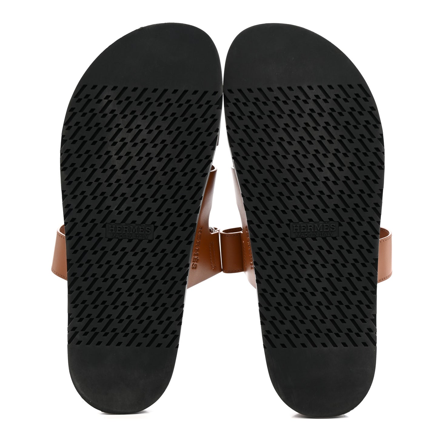 Calfskin Mens Chypre Sandals 44 Marron Dore