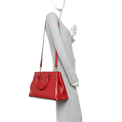 Gucci Soft Guccissima Signature Top Handle Tote Bag Red 2 of 10