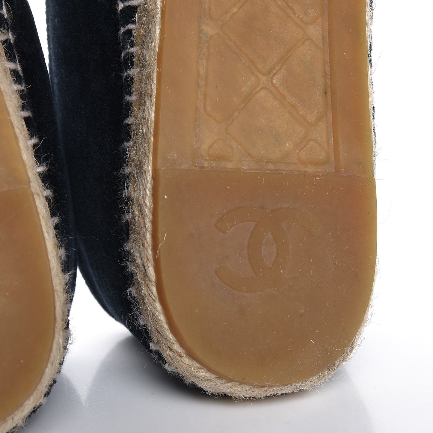 Velvet CC Espadrilles 41 Dark Navy Black