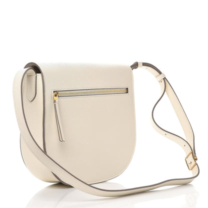 Celine Grained Calfskin Compact Trotteur White 3 of 7