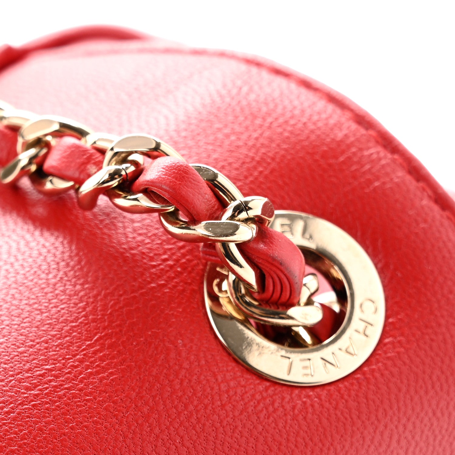 Chanel Lambskin CC Mania Backpack Red 12 of 13