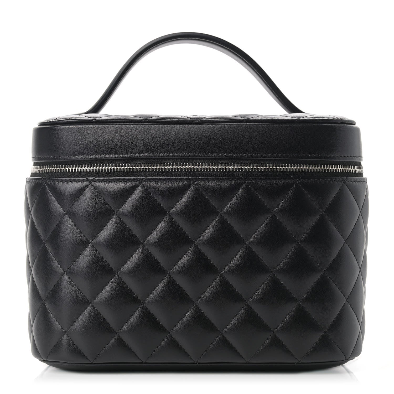 Chanel Lambskin Quilted Large Vanity Pouch Black 1 of 8