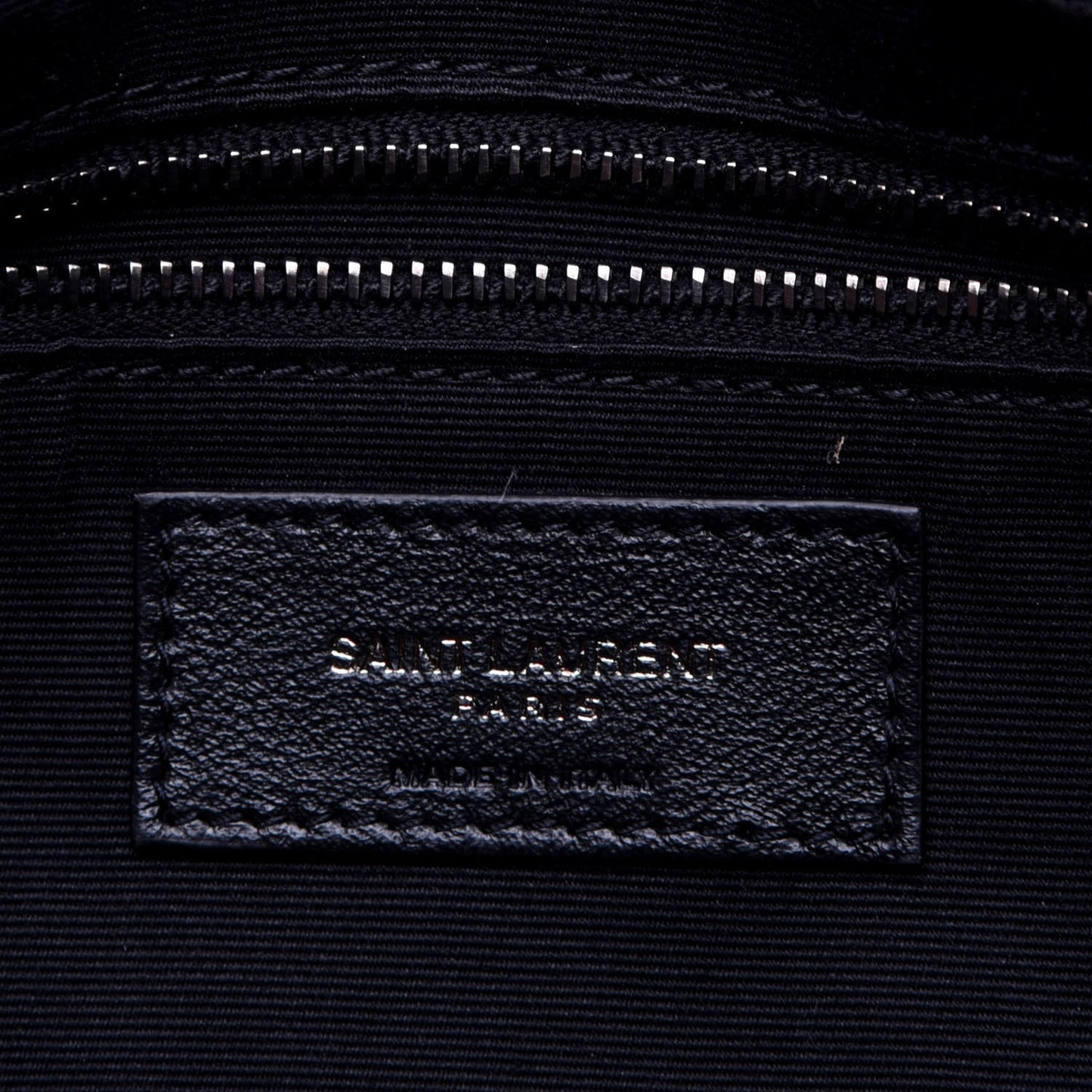 Lambskin Patchwork Micro Stud Monogram Medium Jamie Baguette Black