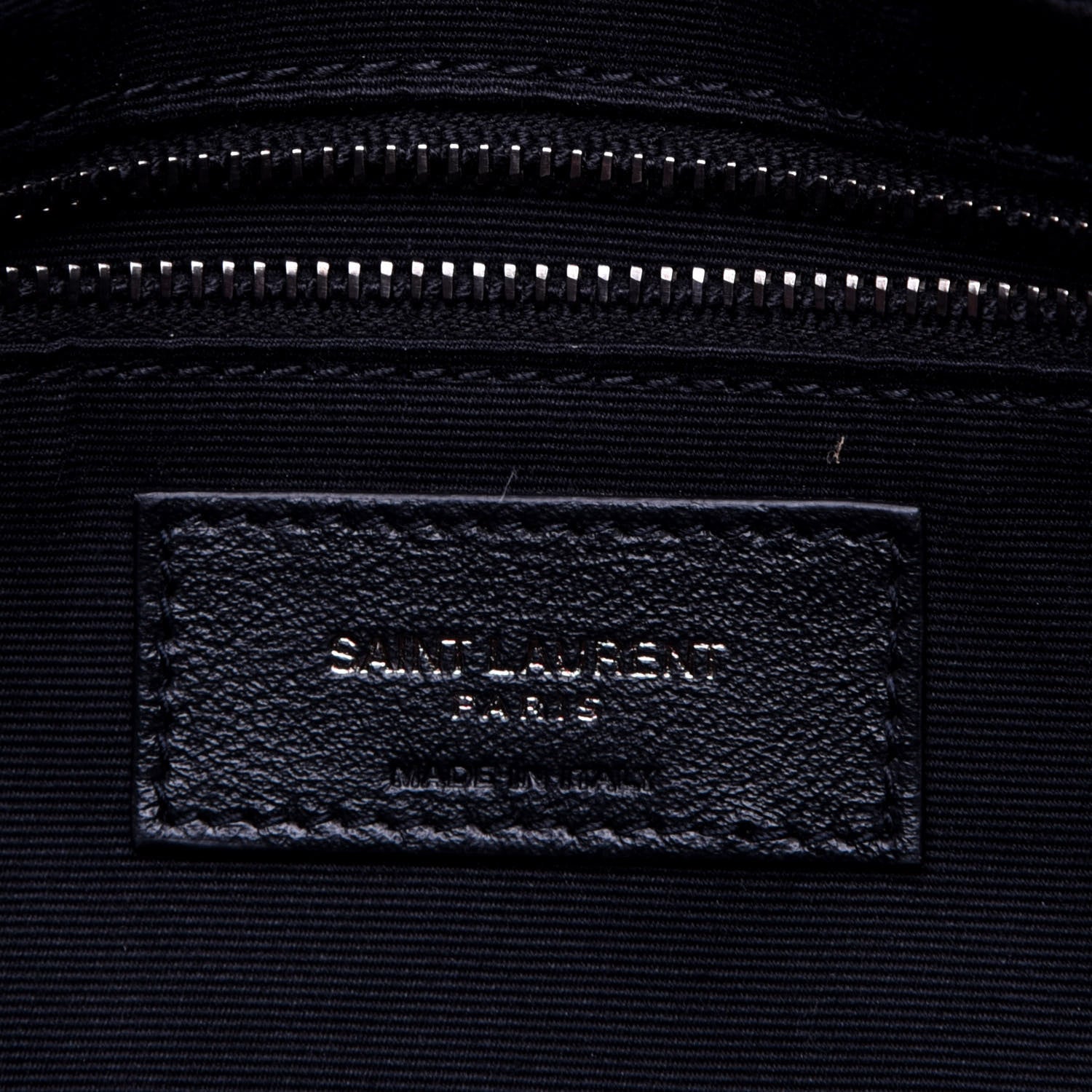 Saint Laurent Lambskin Patchwork Micro Stud Monogram Medium Jamie Baguette Black 8 of 11