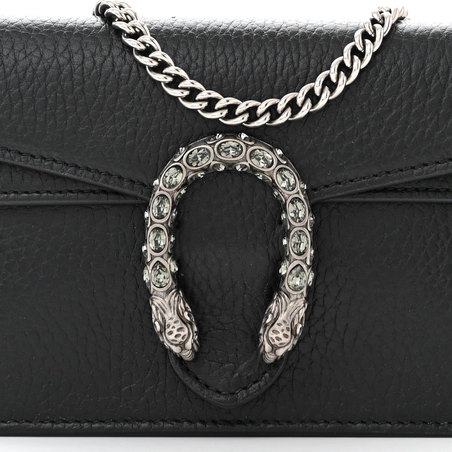 Calfskin Super Mini Dionysus Shoulder Bag Black