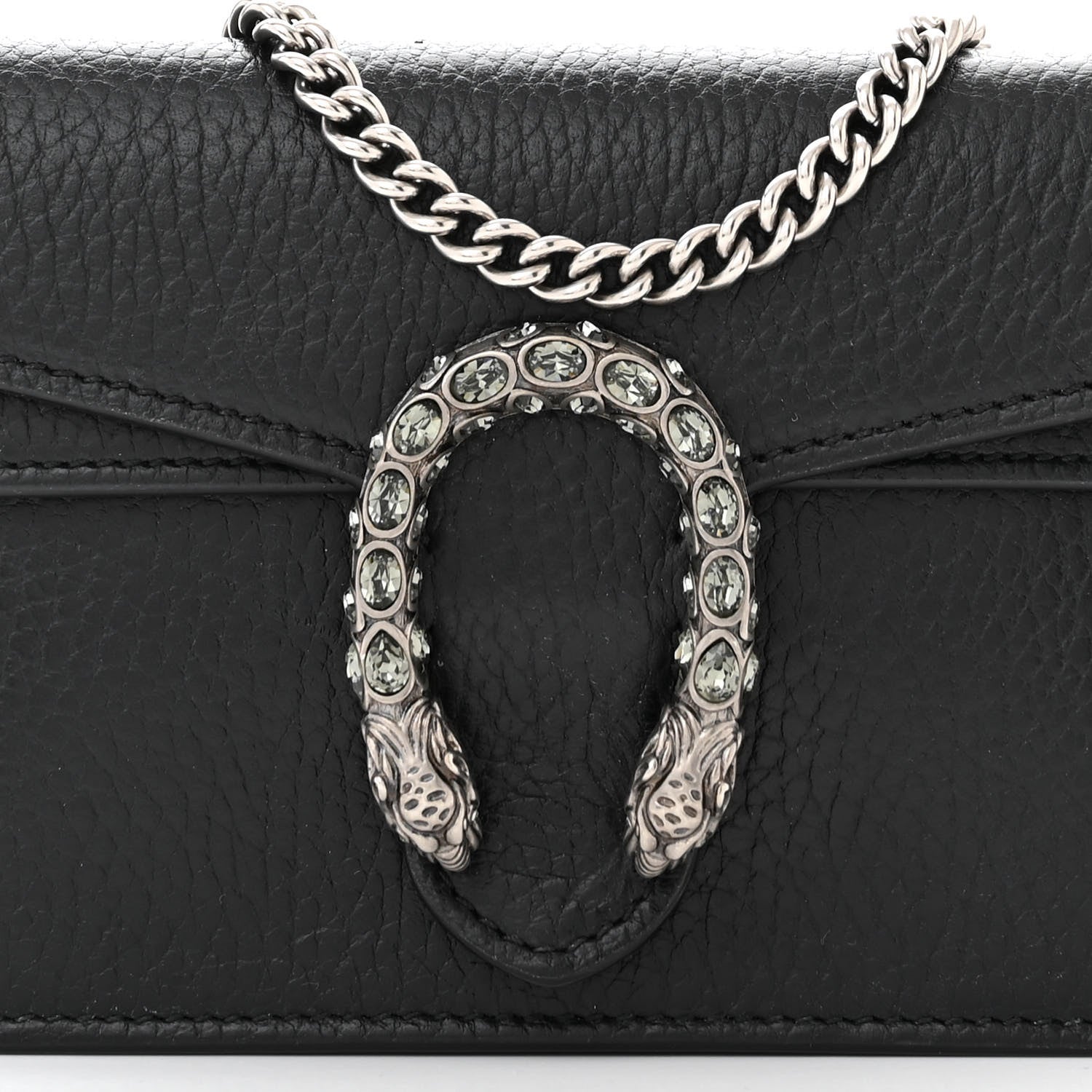 Gucci Calfskin Super Mini Dionysus Shoulder Bag Black 7 of 10
