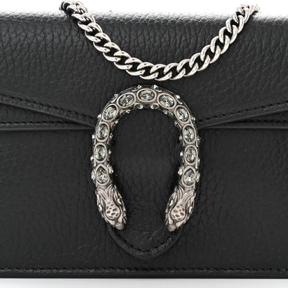 Gucci Calfskin Super Mini Dionysus Shoulder Bag Black 7 of 10