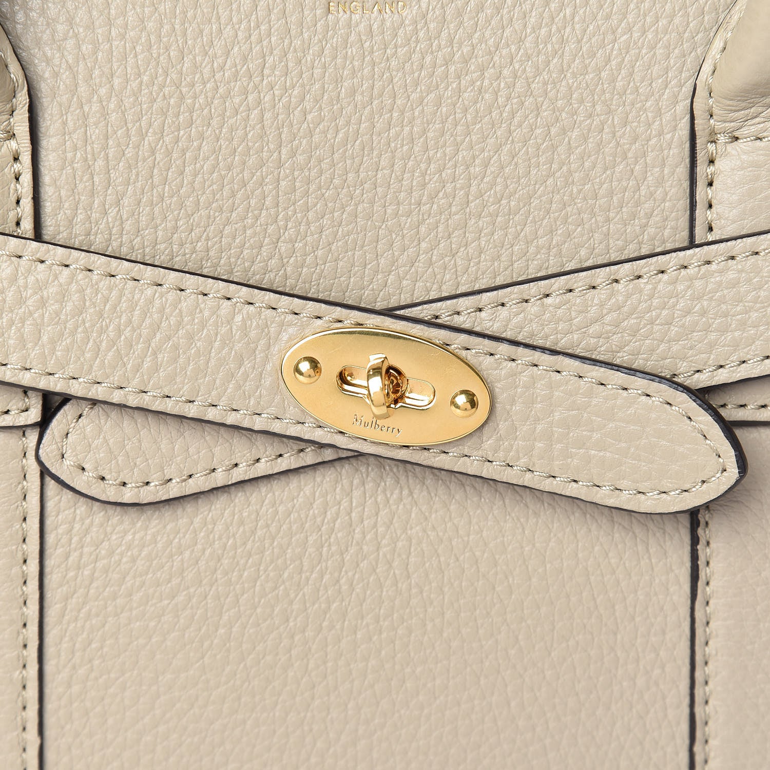 Mulberry Classic Grain Small Bayswater Zip Tote Dune 7 of 9