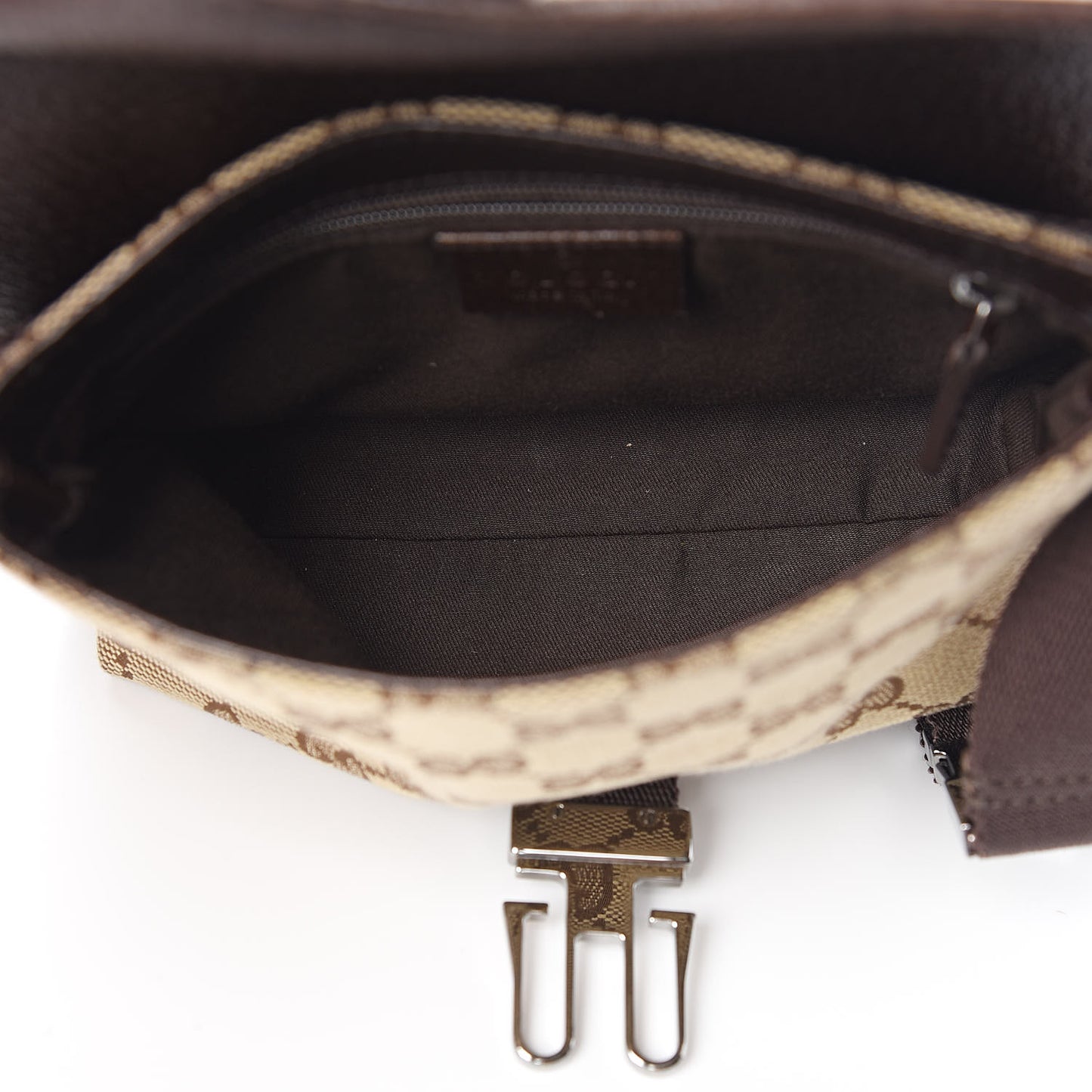 Monogram Waist Pouch Bag Dark Brown