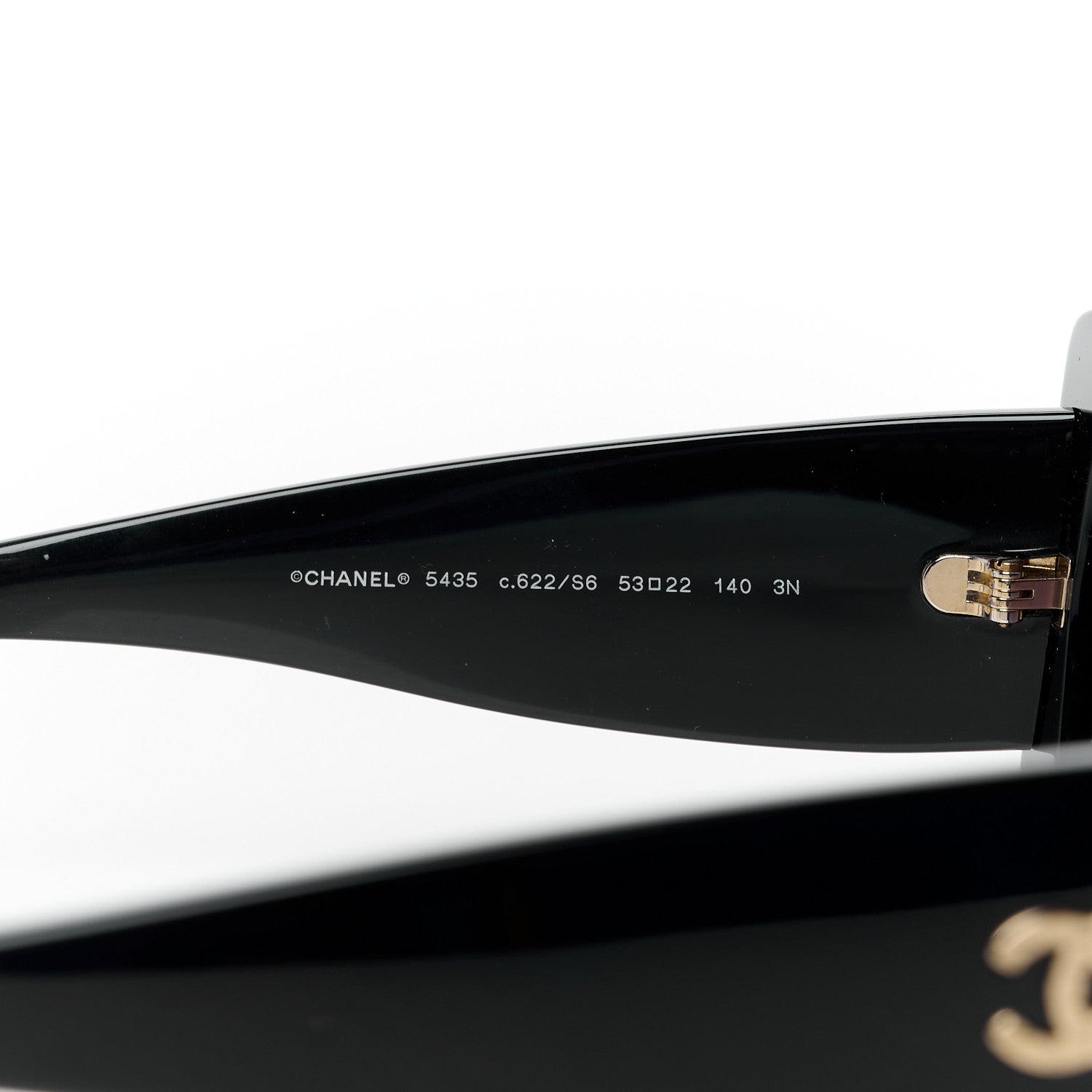 Chanel Acetate Rectangle Sunglasses 5435 Black 5 of 8