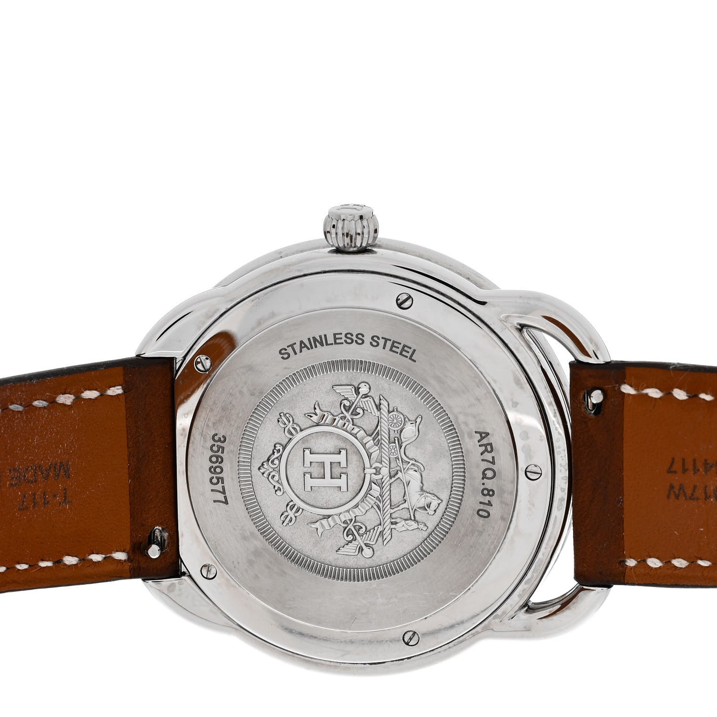 Stainless Steel Barenia 40mm Arceau Quartz Watch Fauve