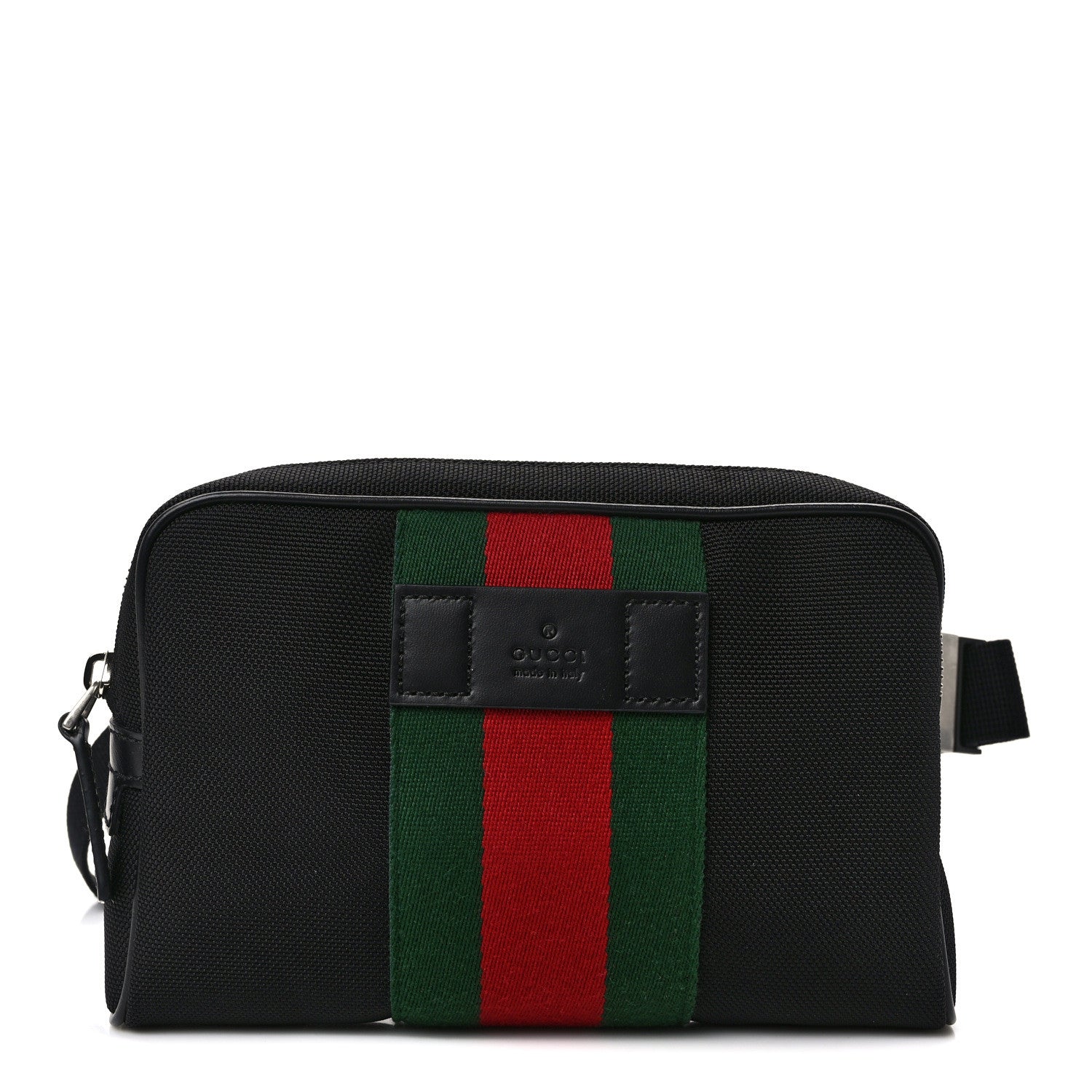 Gucci Canvas Web Slim Belt Bag Black 1 of 10