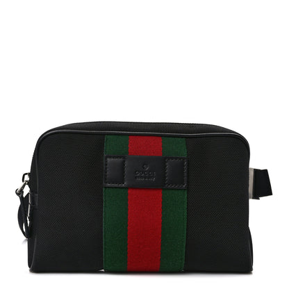 Gucci Canvas Web Slim Belt Bag Black 1 of 10