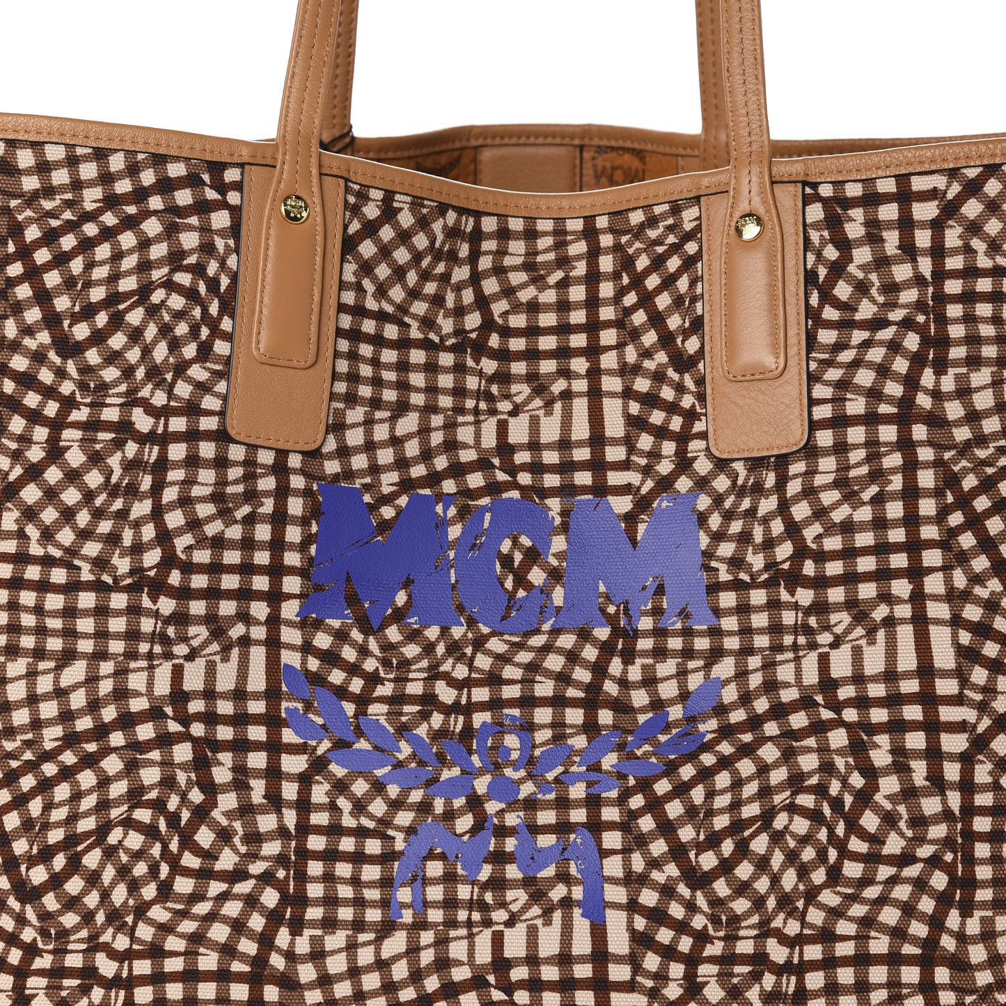 Visetos Large Liz Reversible Shopper Tote Cognac