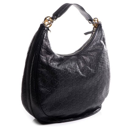 Gucci Guccissima GG Twins Large Hobo Black 3 of 7