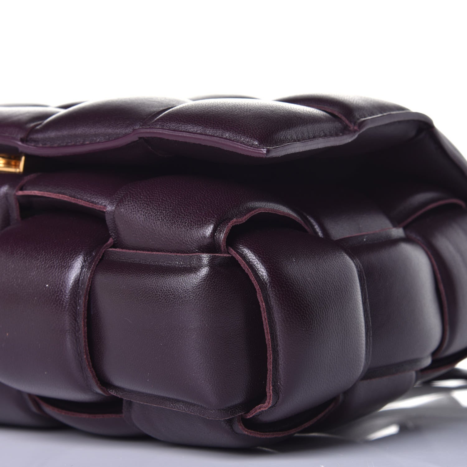 Bottega Veneta Nappa Maxi Intreccio Padded Cassette Crossbody Bag Plum 8 of 10