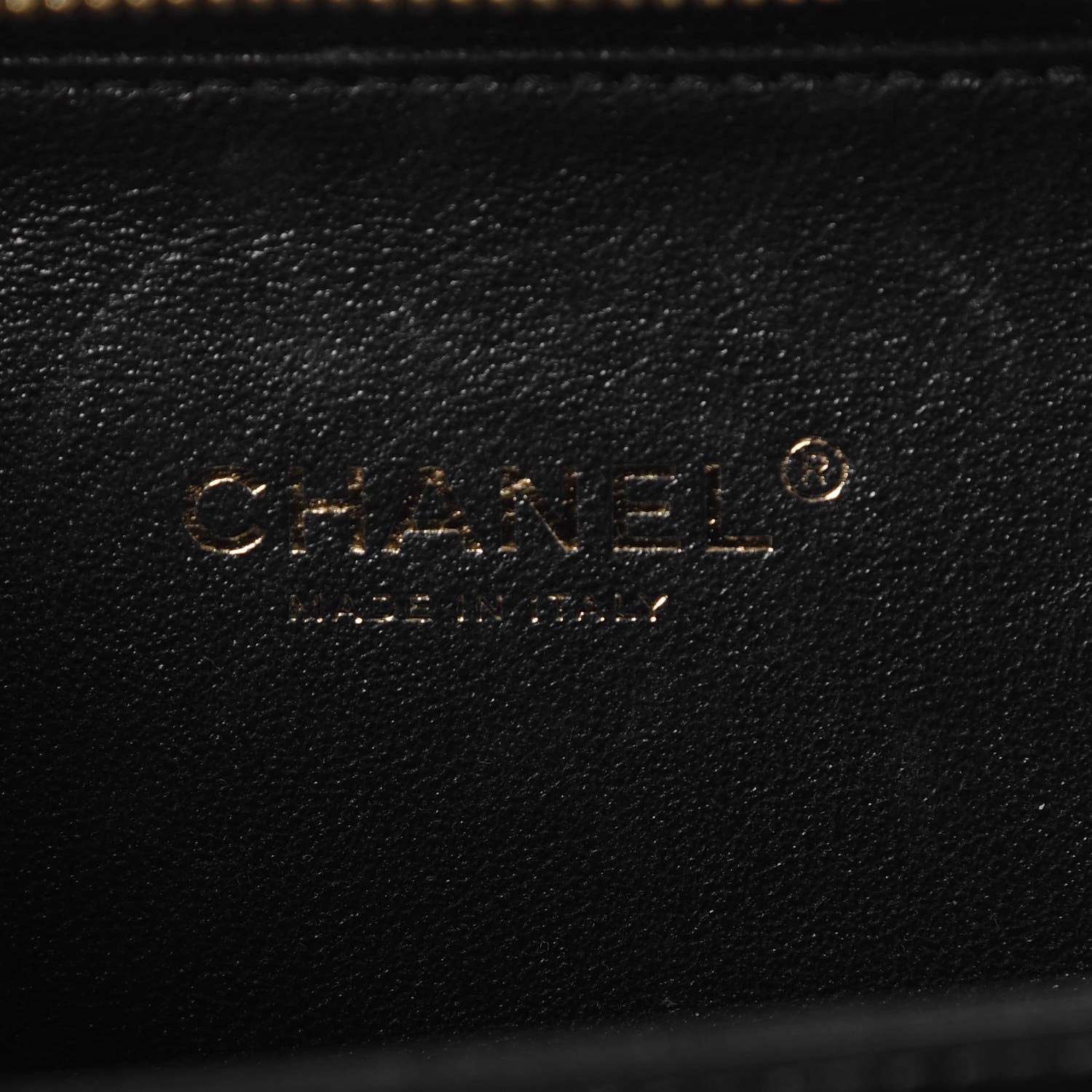 Chanel Caviar Quilted Small CC Filigree Vanity Case Black 6 of 9