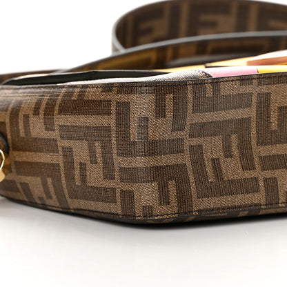 Fendi Glazed Fabric FF 1974 Hairdo Girls Inlay Baguette Mogano Panna Multicolor 9 of 12