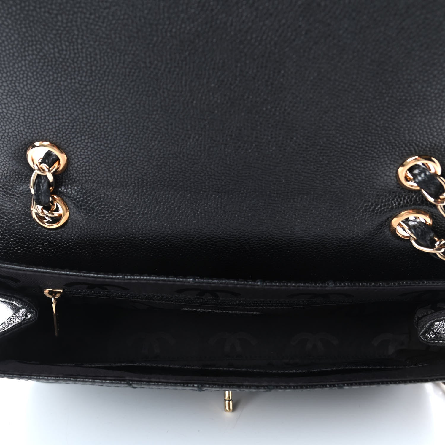 Chanel Caviar Square Stitched Small Flap Black 4 of 4