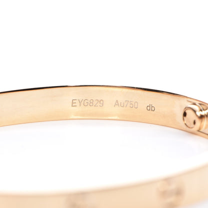 Cartier 18K Yellow Gold LOVE Bracelet 17 5 of 9