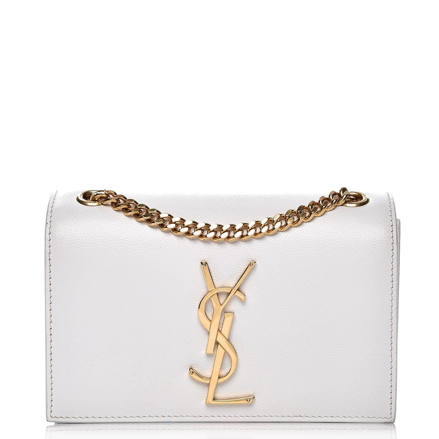 Grain De Poudre Small Monogram Kate Satchel Optical White