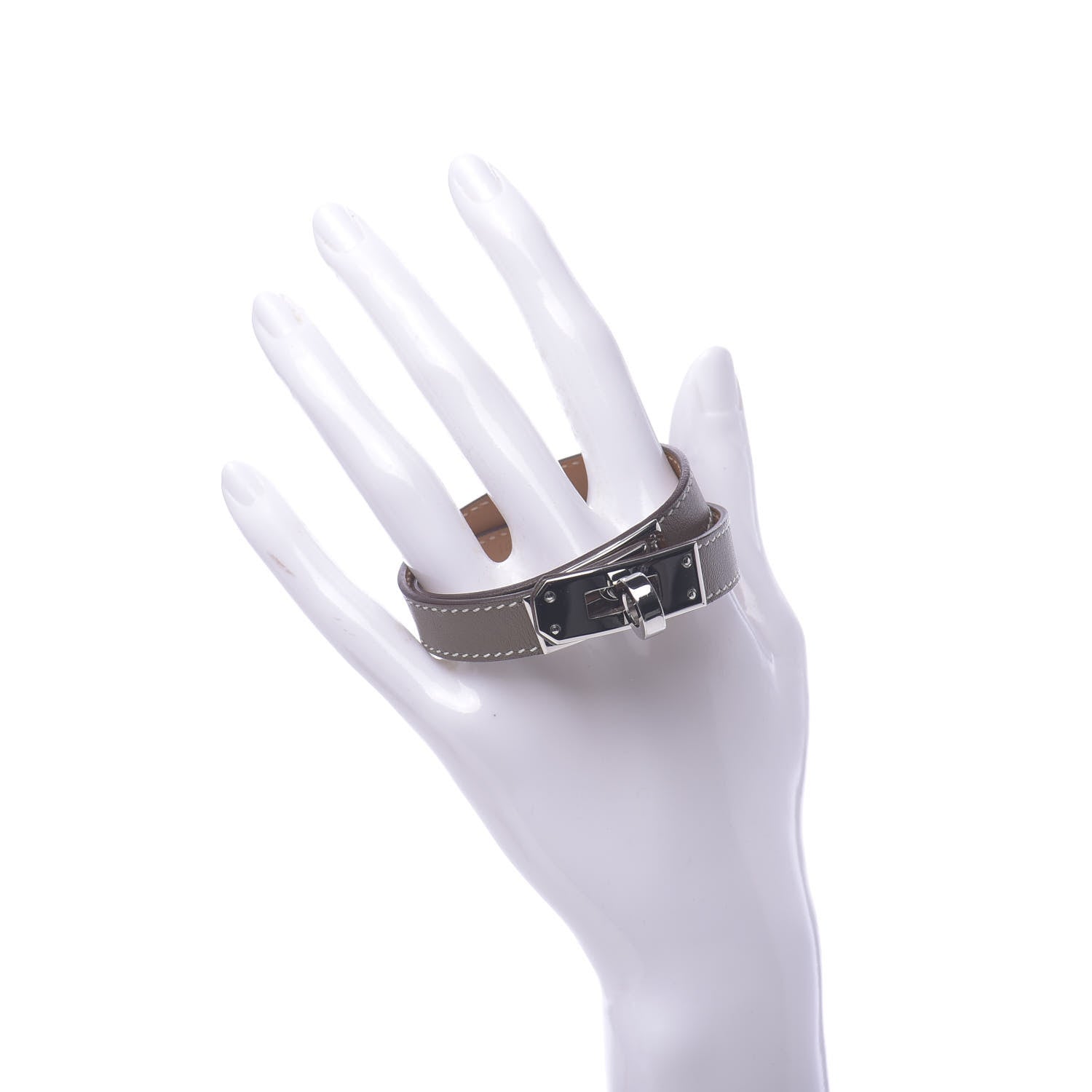 Hermes Swift Kelly Double Tour Bracelet T2 Etoupe 2 of 7