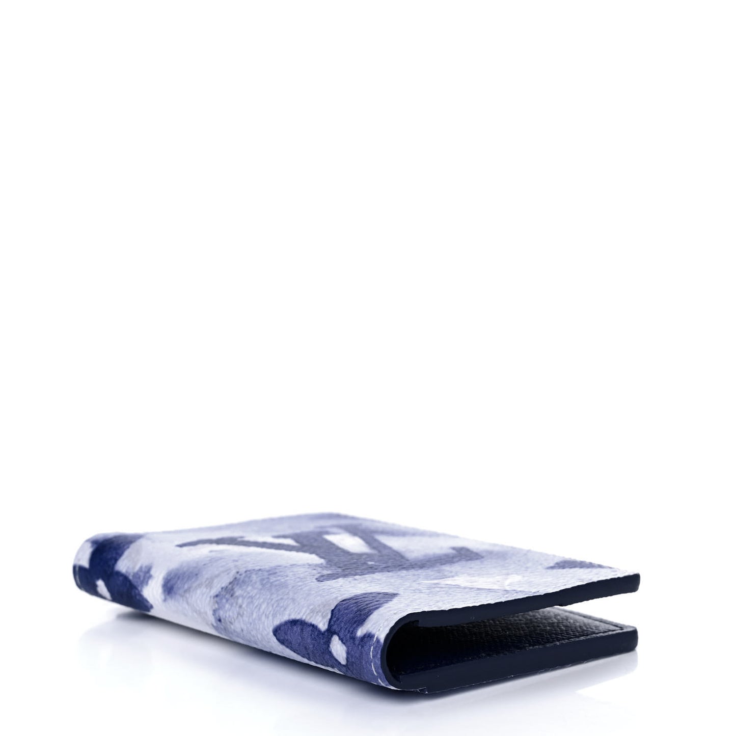 Monogram Watercolor Pocket Organizer Blue