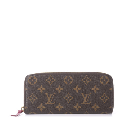 Louis Vuitton Monogram Clemence Wallet Fuchsia 1 of 9
