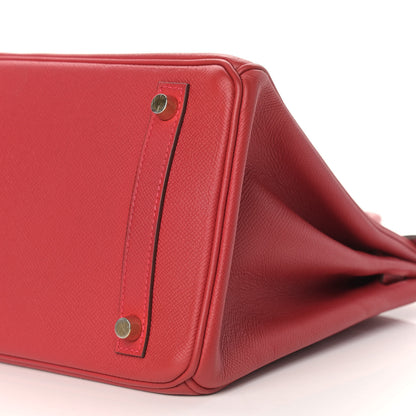 Hermes Epsom Birkin 30 Rouge Casaque 34 of 42