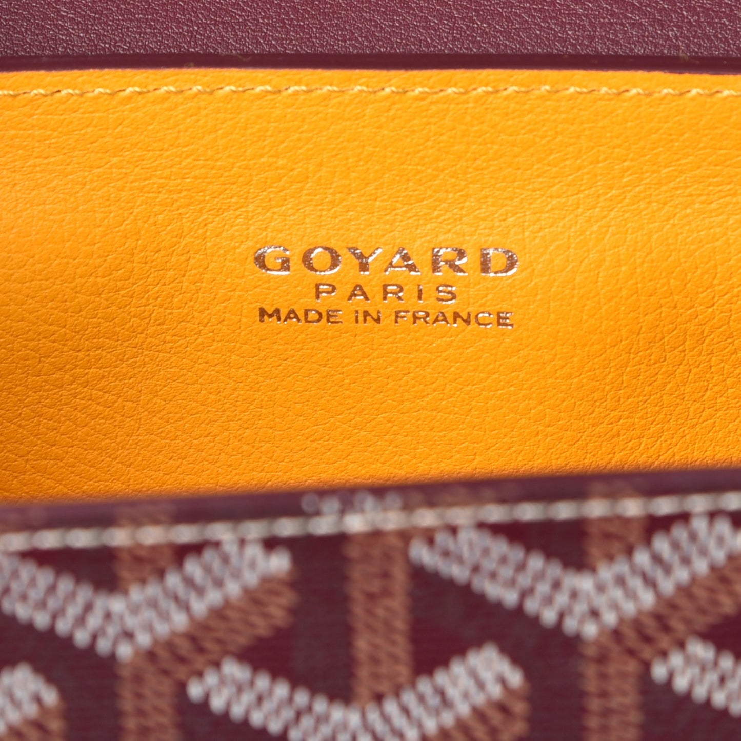 Goyardine Mini Saigon Burgundy