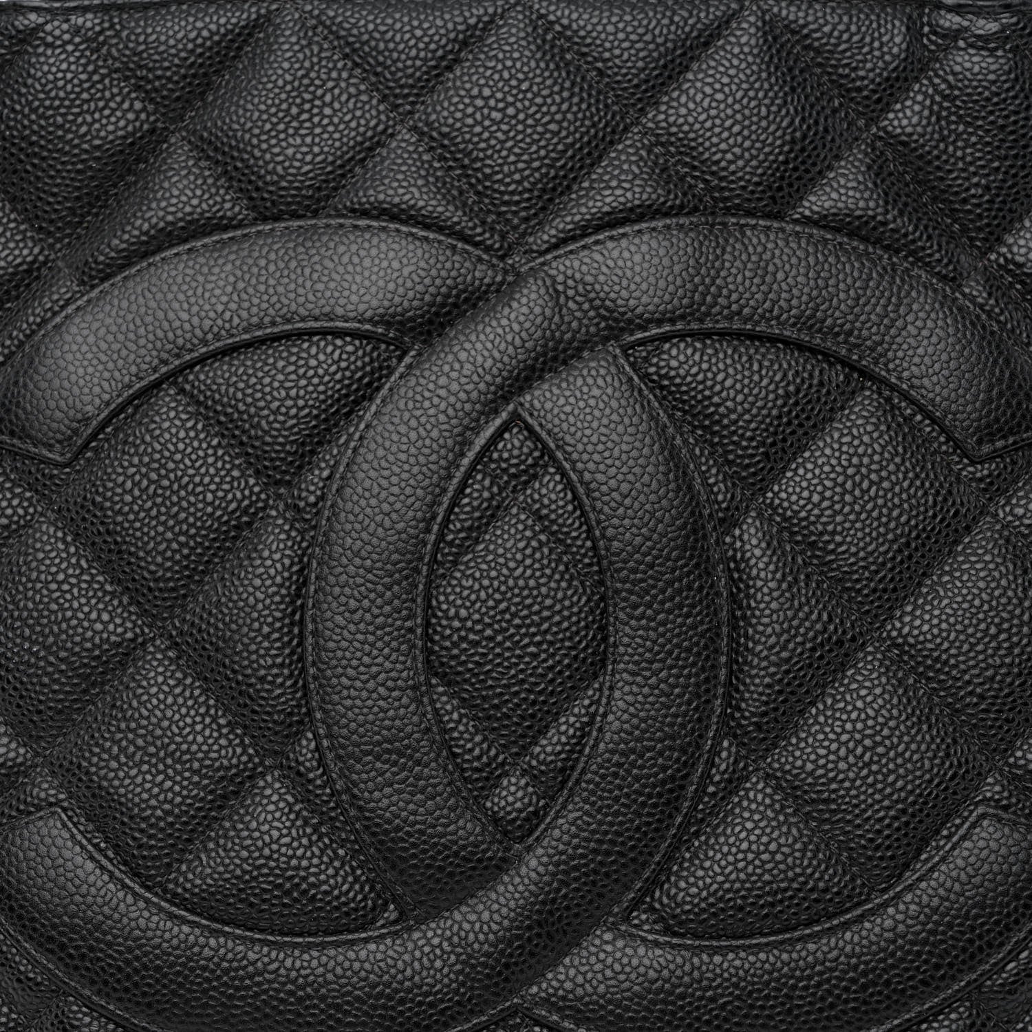 Chanel Caviar Quilted Medallion Tote Black 11 of 15