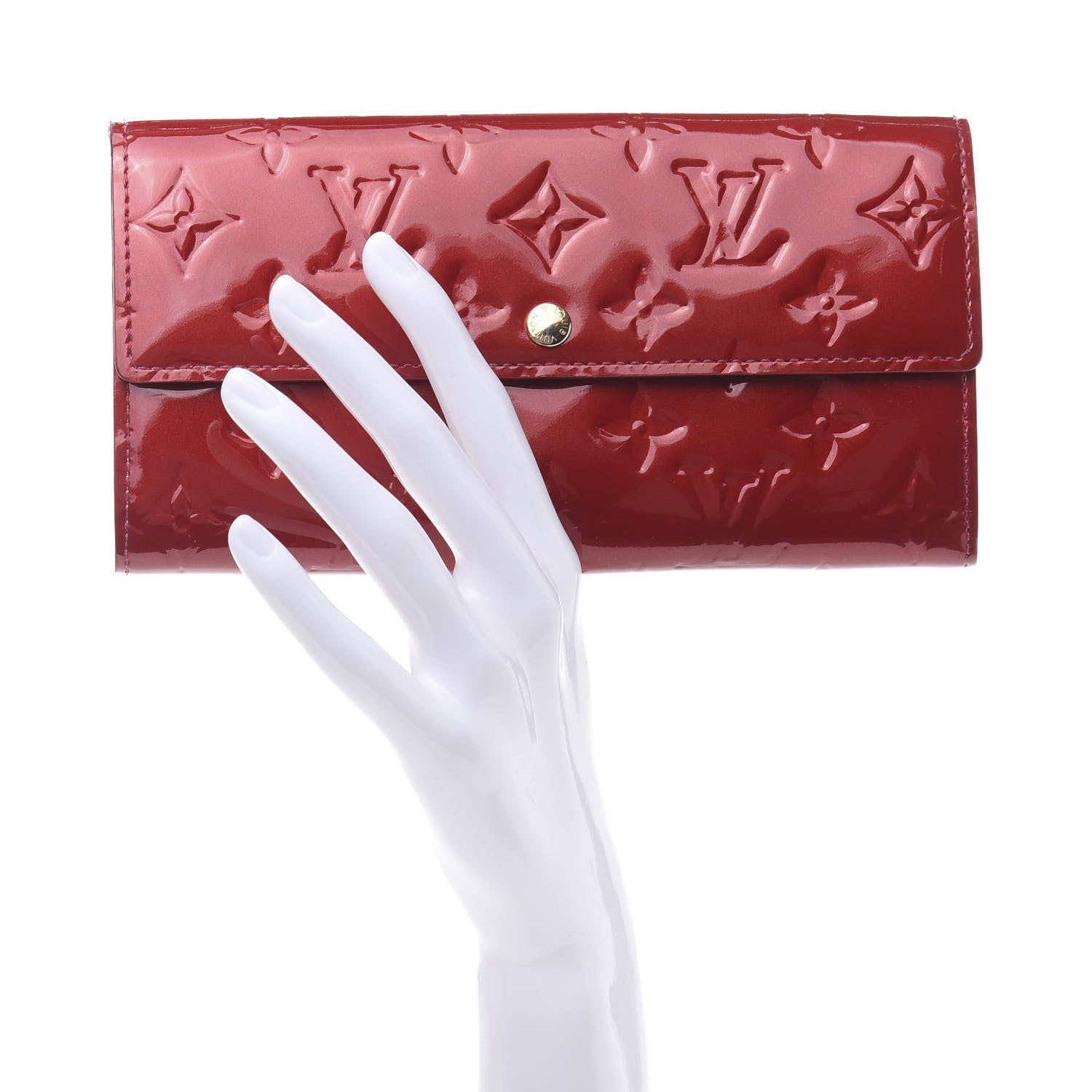 Louis Vuitton Vernis Sarah Wallet Pomme D'Amour 2 of 12