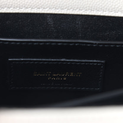 Saint Laurent Grain de Poudre Mini Classic Monogram Cassandra Top Handle Crema Soft 6 of 8