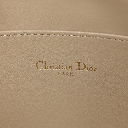 Christian Dior Metallic Lambskin Cannage Large Caro Daily Pouch Gold 5 of 6