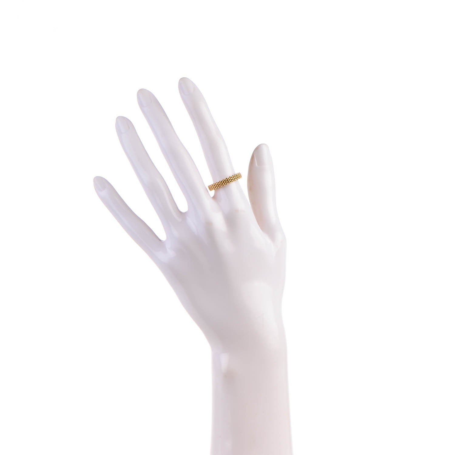 Tiffany 18K Yellow Gold Narrow Somerset Mesh Ring 6 2 of 5