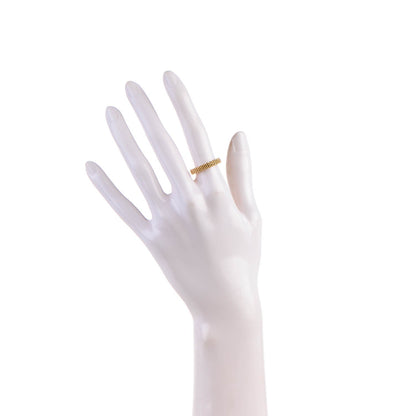 Tiffany 18K Yellow Gold Narrow Somerset Mesh Ring 6 2 of 5