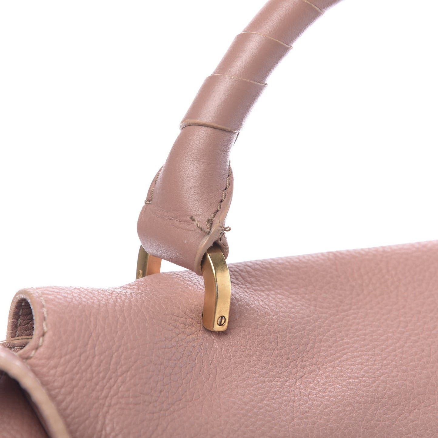 Calfskin Medium Marcie Top Handle Bag Anemone Pink