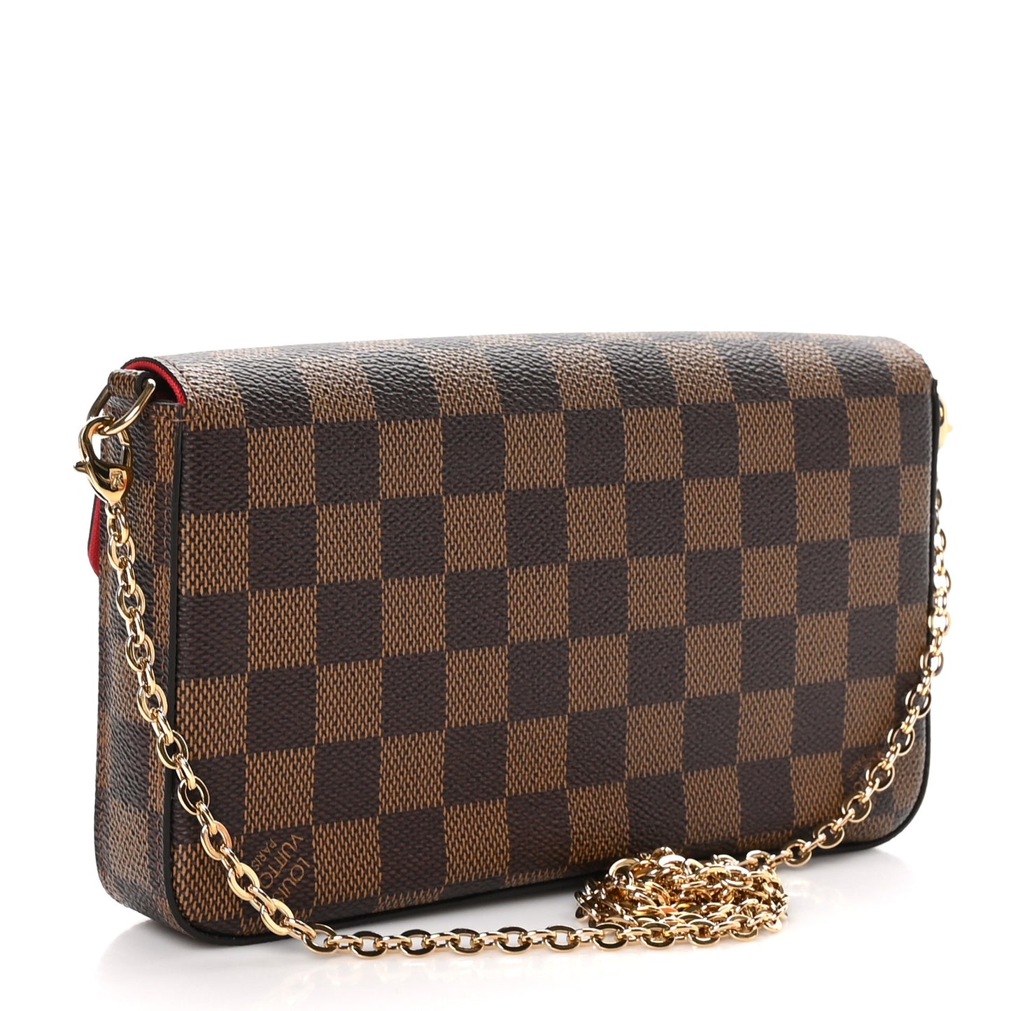 Damier Ebene Pochette Felicie Chain Wallet