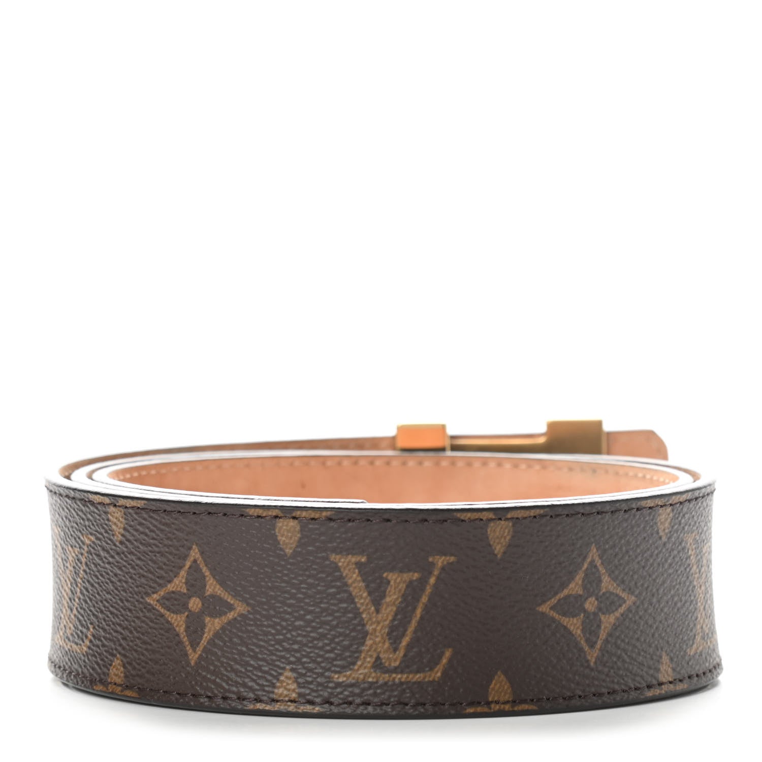 Louis Vuitton Monogram 40mm LV Initiales Belt 85 34 2 of 8
