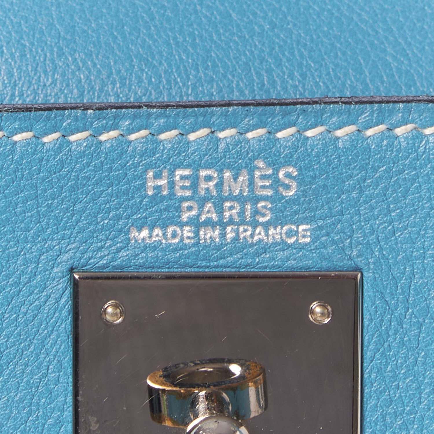Hermes Swift Kelly Retourne 32 Blue Jean 7 of 39